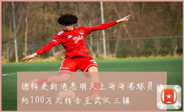 德转更新消息明天上海海港球员以约100万元转会至武汉三镇